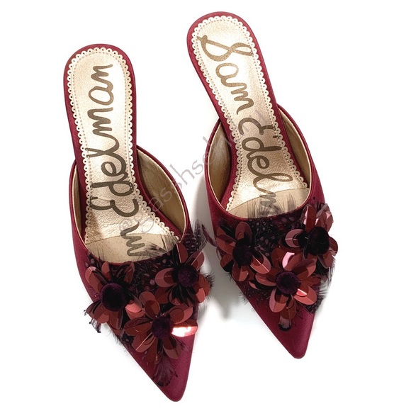 Sam Edelman Shoes - Sam Edelman Dorcy Silk Embellished Mules